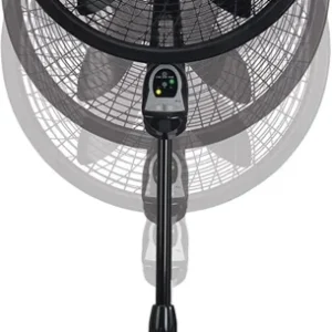 18 inch Pedestal Fan - Black Standing Fan with Remote & Timer
