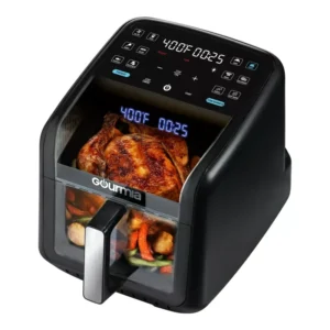 Digital Air Fryer Panorama 7-QT with Panoramic View White Electric